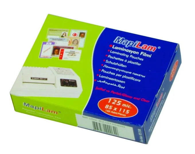 MAPİ LAMİNASYON 125 MİC.A5 MAT 100LÜ 104 12 05