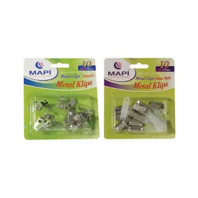MAPİ KLİPS METAL MAŞALI ŞEFFAF 10 LU 910 06 06
