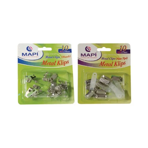 MAPİ KLİPS METAL MAŞALI ŞEFFAF 10 LU 910 06 06