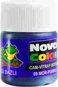 NOVA COLOR CAM BOYASI SU BAZLI ŞİŞE 15 CC MOR NC-157