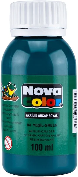 PASİF NOVA COLOR AKRİLİK BOYA 100 GR YEŞİL NC-2013