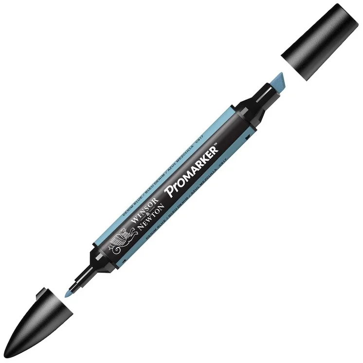 W&amp;N PROMARKER KALEM DENIM BLUE 352 (C917) WN-0203352
