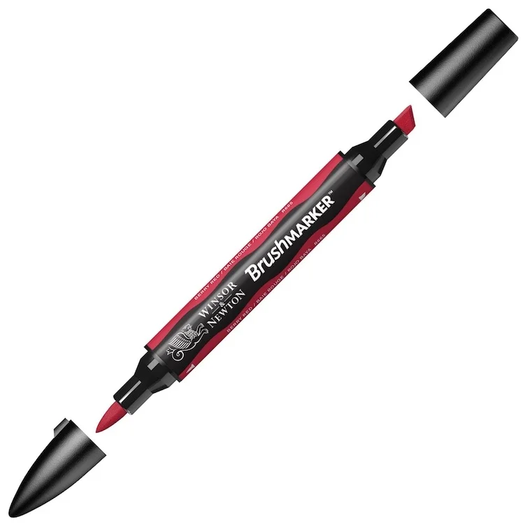 W&amp;N PROMARKER BRUSH KALEM BERRY RED 171 WN-0204171