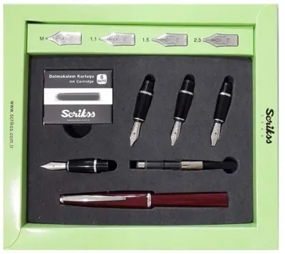 SCRIKSS KALİGRAFİ KALEMİ SETİ BORDO