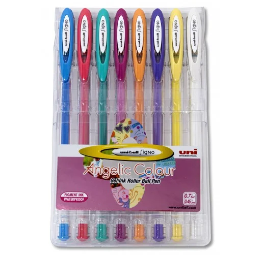UNİ JEL KALEM SIGNO ANGELIC UM-120AC/8C 0.7 8 Lİ