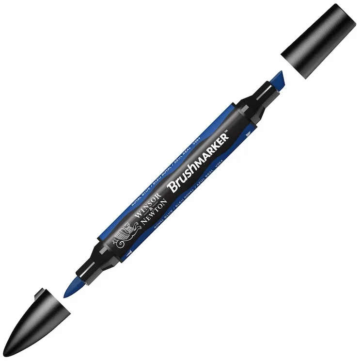 W&amp;N PROMARKER BRUSH KALEM ROYAL BLUE 045 WN-0204045
