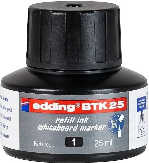 EDDING BEYAZ TAHTA MÜREKKEBİ 25 ML E-BTK25 SİYAH