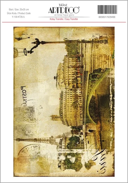 ARTDECO KOLAY TRANSFER 35x50 CM NO:5 Y-100-KT35-5