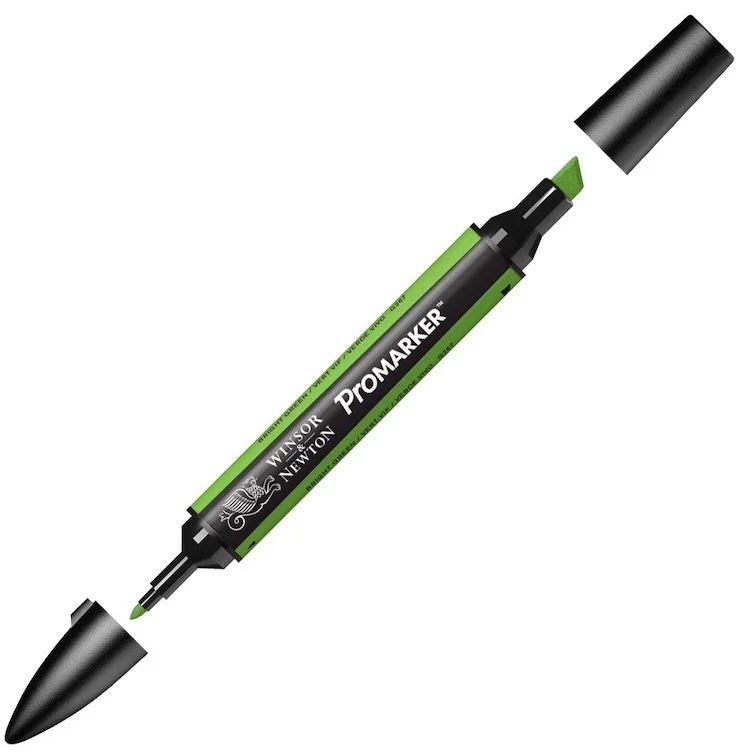 W&amp;N PROMARKER KALEM BRIGHT GREEN 069 (G267) WN-0203069