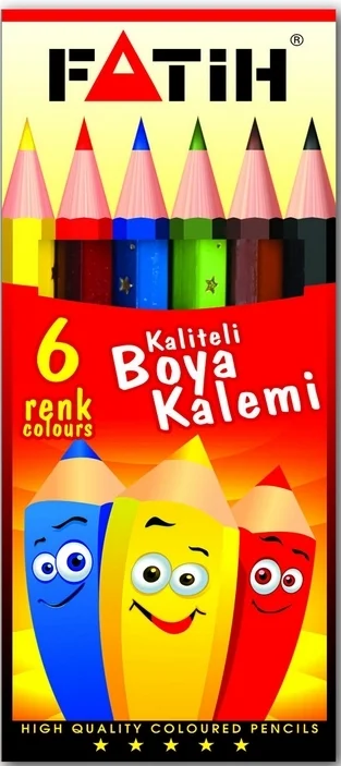 FATİH KURU BOYA 6 RENK 1/2 BOY FA33006KB6RYB