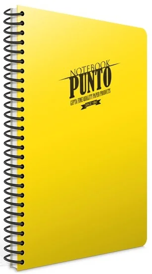 GIPTA DEFTER PUNTO A4 SPİRALLİ PP KAPAK 140 YP. ÇİZGİLİ 6540
