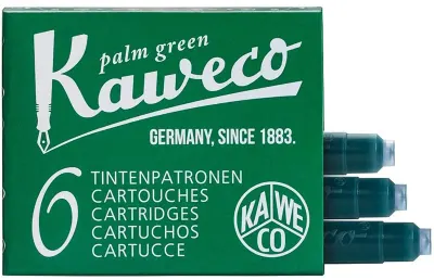 KAWECO DOLMA KALEM  KARTUŞU 6 LI PAKET YEŞİL 10000009