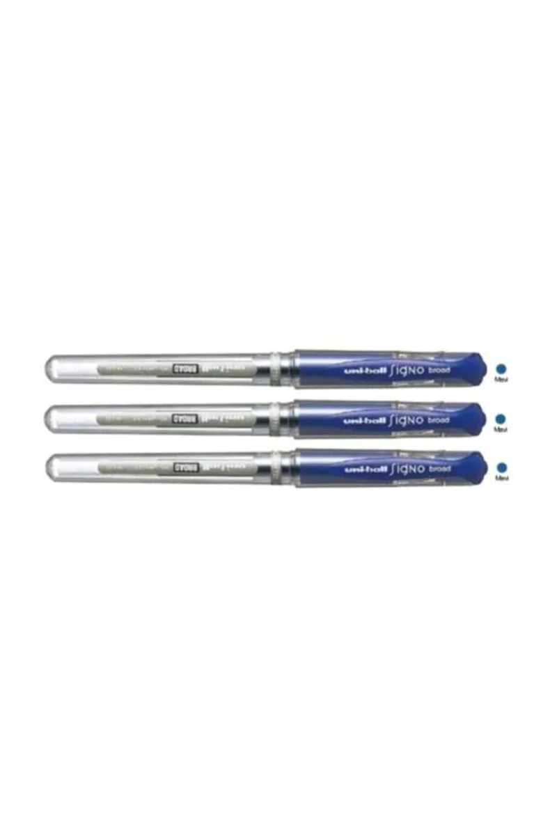 UNİ İMZA KALEMİ SIGNO UM-153 1.0 MAVİ 3 LÜ