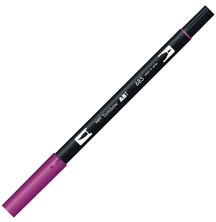 TOMBOW AB-T DUAL BRUSH PEN GRAFİK KALEMİ MAGENTA (685) T-AB-T 685