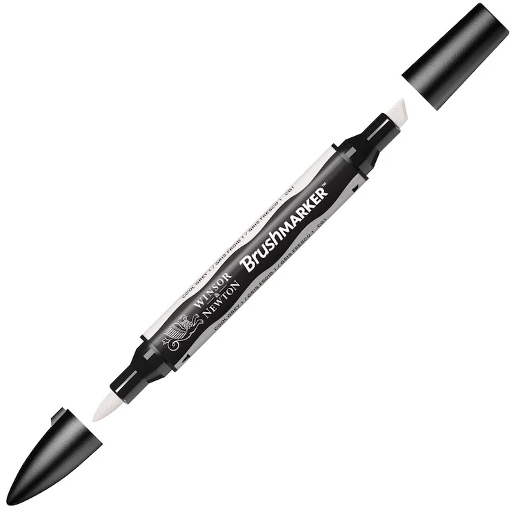 W&amp;N PROMARKER BRUSH KALEM COOL GREY 1 161 WN-0204161