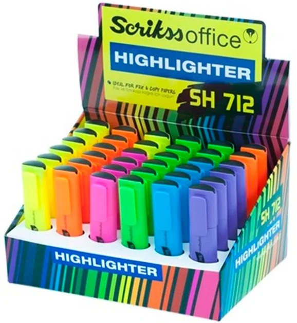 SCRIKSS OFFICE FOSFORLU KALEM SH712 36 LI STAND