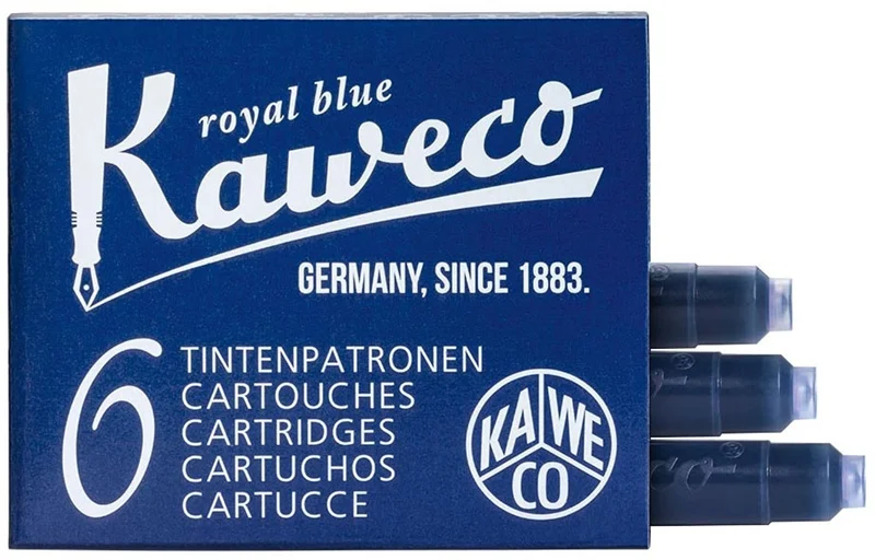 KAWECO DOLMA KALEM  KARTUŞU 6 LI PAKET MAVİ 10000256