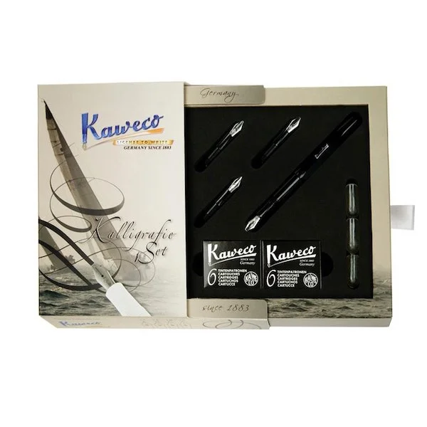 KAWECO KALİGRAFİ KALEMİ SETİ SİYAH 10000229