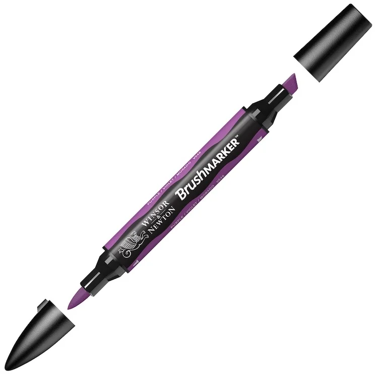 W&N PROMARKER BRUSH KALEM PURPLE 542 WN-0204542