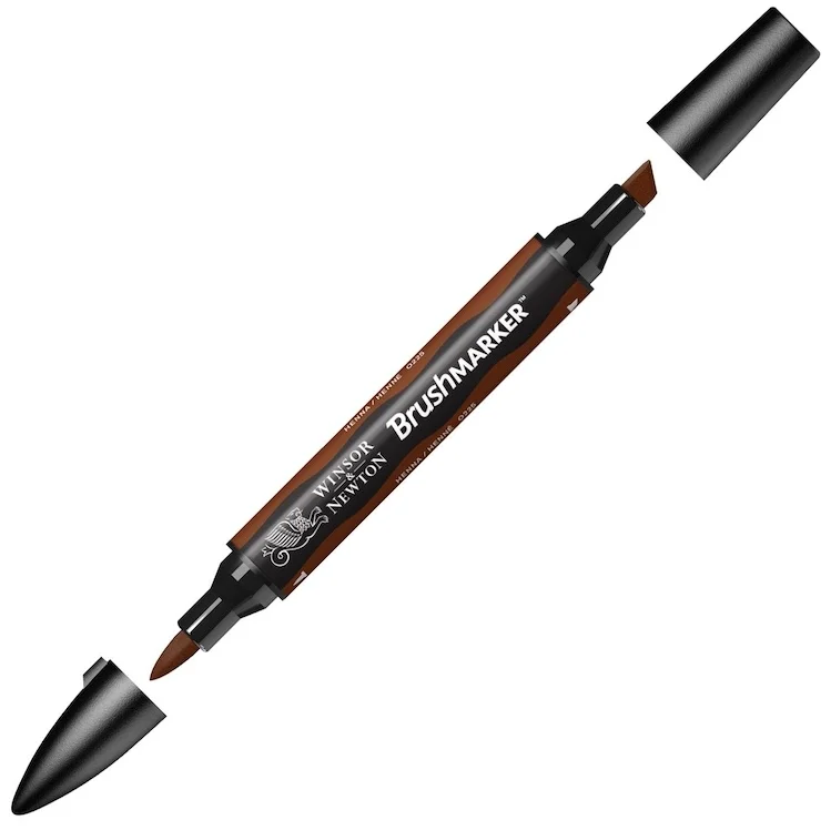 W&amp;N PROMARKER BRUSH KALEM CARMINE 127 WN-0204127
