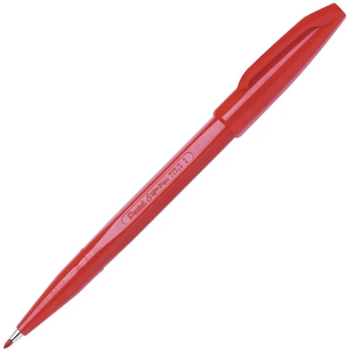 PENTEL İMZA KALEMİ SIGN PEN S520 KIRMIZI Y S520-B