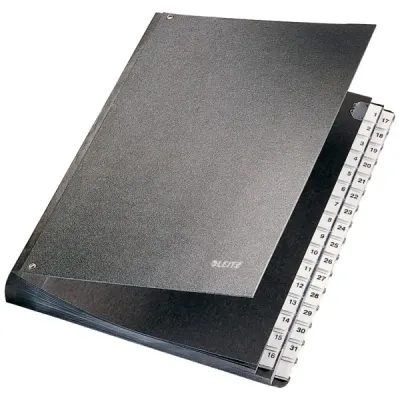 LEITZ EVRAK DÜZENLEYİCİ DOSYA 1-31 L-5831 SİYAH