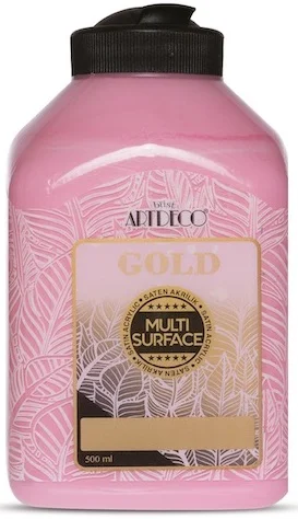 ARTDECO AKRİLİK BOYA GOLD MULTI-SURFACE 500 ML PEMBE Y-G70L-256
