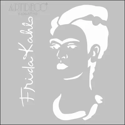 ARTDECO STENCIL 30x30 CM FRIDA KAHLO Y-100-ST110