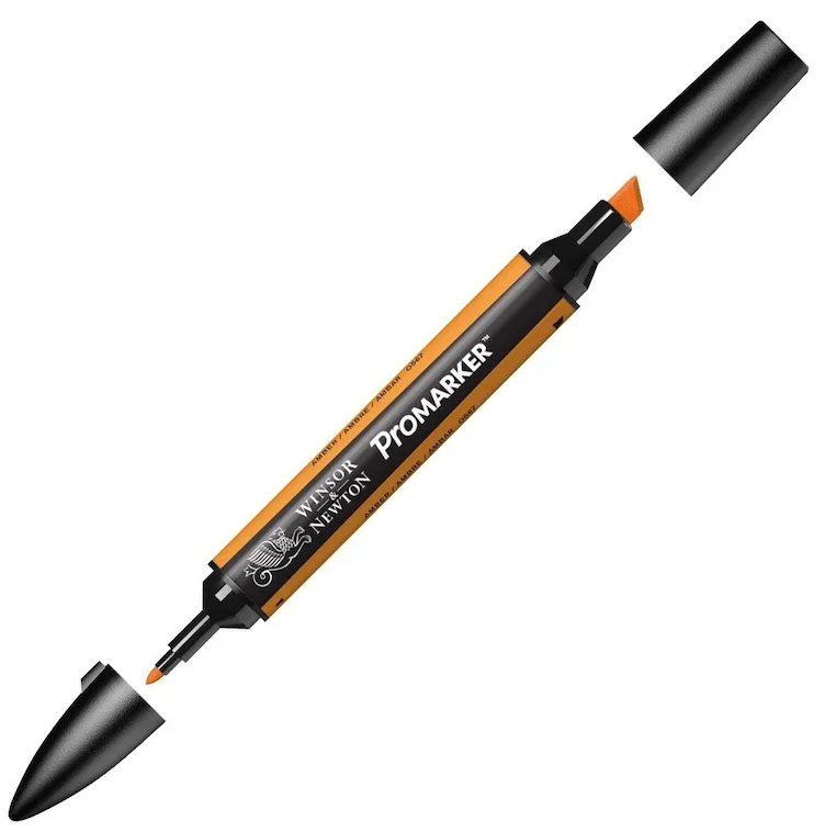 W&amp;N PROMARKER KALEM AMBER 195 (O567) WN-0203195