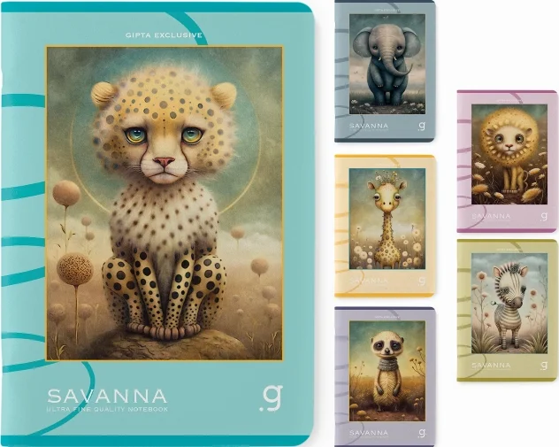 GIPTA DEFTER SAVANNA A4 DİKİŞLİ KARTON KAPAK 60 YP ÇİZGİLİ 7382