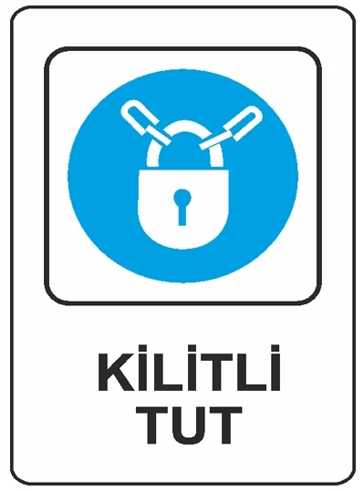 EKSTRAFİX UYARI LEVHASI 203 YUL-310 16x24 CM KİLİTLİ TUT