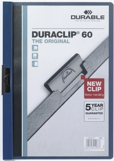 DURABLE SIKIŞTIRMALI DOSYA DURACLIP 2209 60 SF KAPASİTELİ LACİVERT 2209-L