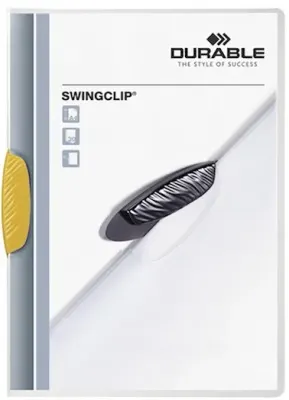 DURABLE SIKIŞTIRMALI DOSYA SWINCLIP 2260 30 SF KAPASİTELİ SARI 2260-SARI
