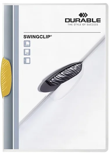DURABLE SIKIŞTIRMALI DOSYA SWINCLIP 2260 30 SF KAPASİTELİ SARI 2260-SARI