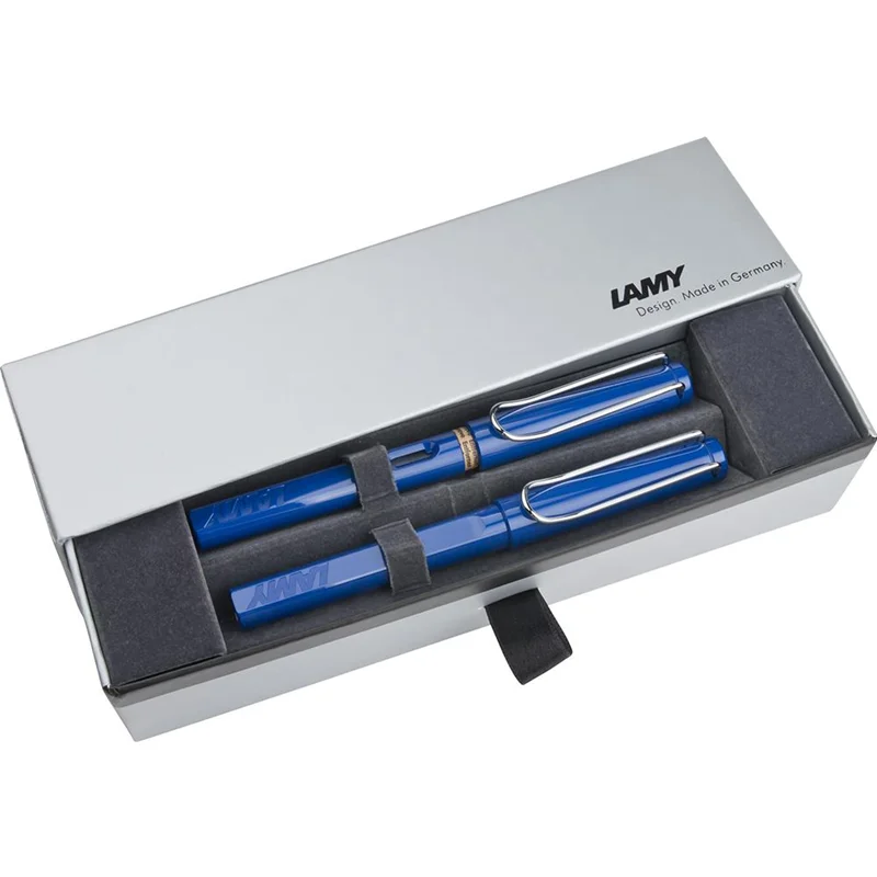 LAMY DOLMA KALEM+ROLLER KALEM SET SAFARI MAVİ 14-M/314