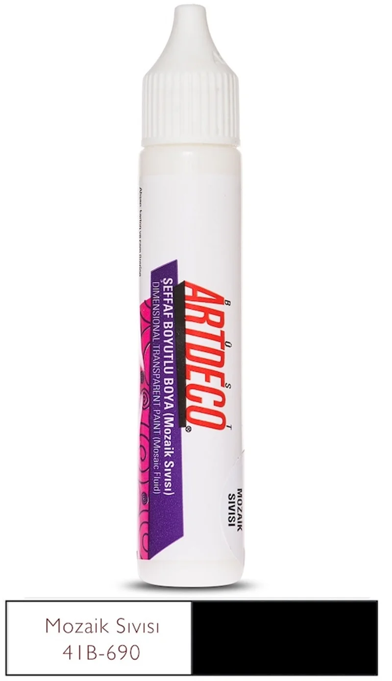 ARTDECO BOYUTLU BOYA 30 ML ŞEFFAF (MOZAİK SIVISI) Y-041B-690