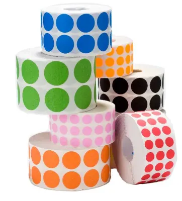 TANEX NOKTA ETİKETİ 25 MM 2500 Lİ PEMBE TEKLİ KUTU