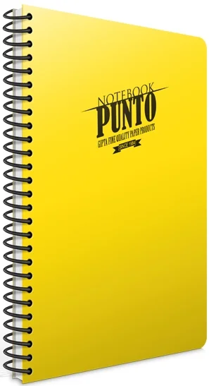 GIPTA DEFTER PUNTO A4 SPİRALLİ PP KAPAK 100 YP.DÜZ 3385
