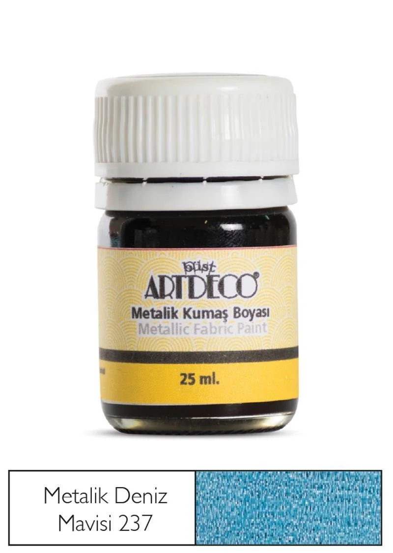 ARTDECO KUMAŞ BOYASI METALİK 25 ML DENİZ MAVİSİ Y-011A-237