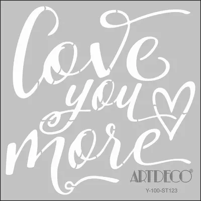ARTDECO STENCIL 30x30 CM LOVE Y-100-ST123