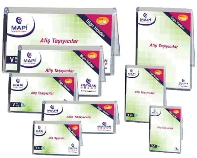 MAPİ AFİŞ TAŞIYICI V TİPİ YATAY 120X70 534 25 15