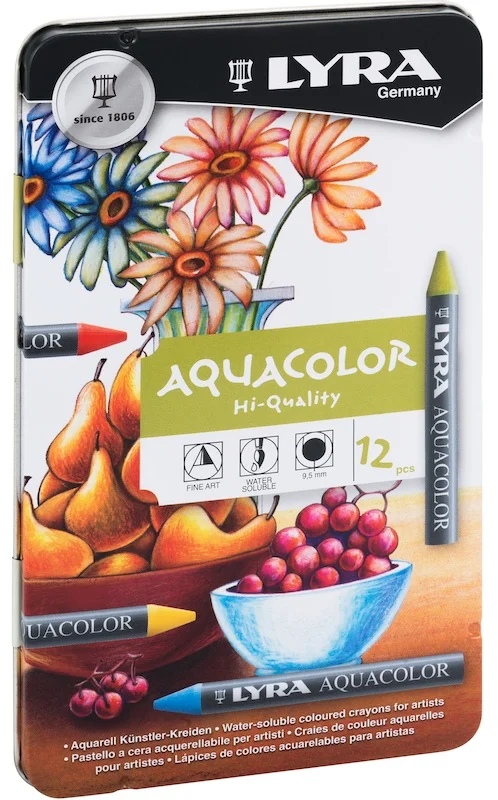 LYRA PASTEL BOYA AQUACOLOR 12 Lİ METAL KUTU L5611120