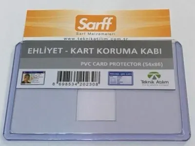 SARFF EHLİYET KABI 55x85 MM PVC LUX A-031H 15323003