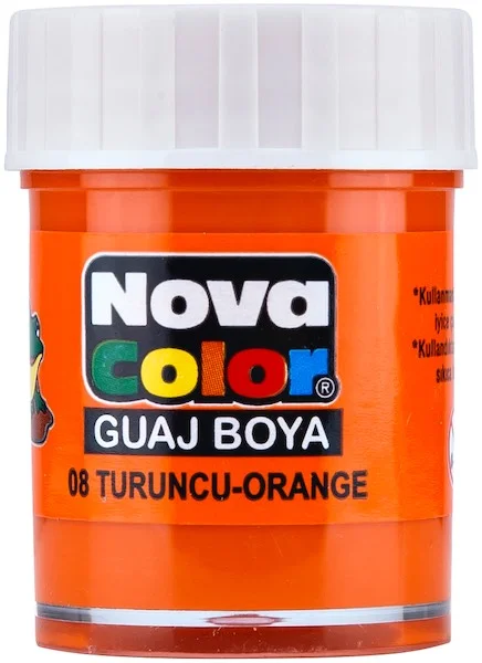 NOVA COLOR GUAJ BOYA ŞİŞE 30 CC TURUNCU NC-110