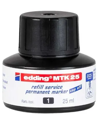 EDDING PERMANENT MÜREKKEP 25 ML E-MTK25 SİYAH