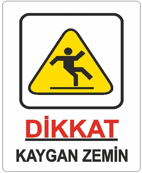 EKSTRAFİX UYARI LEVHASI 204 YUL-425 25x35 CM DİKKAT KAYGAN ZEMİN
