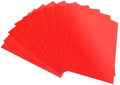 LİNO AYNALI KARTON 50x70 KIRMIZI 10 LU 2708JQ-K