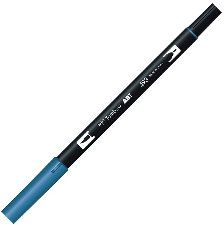 TOMBOW AB-T DUAL BRUSH PEN GRAFİK KALEMİ REFLEX BLUE (493) T-AB-T 493