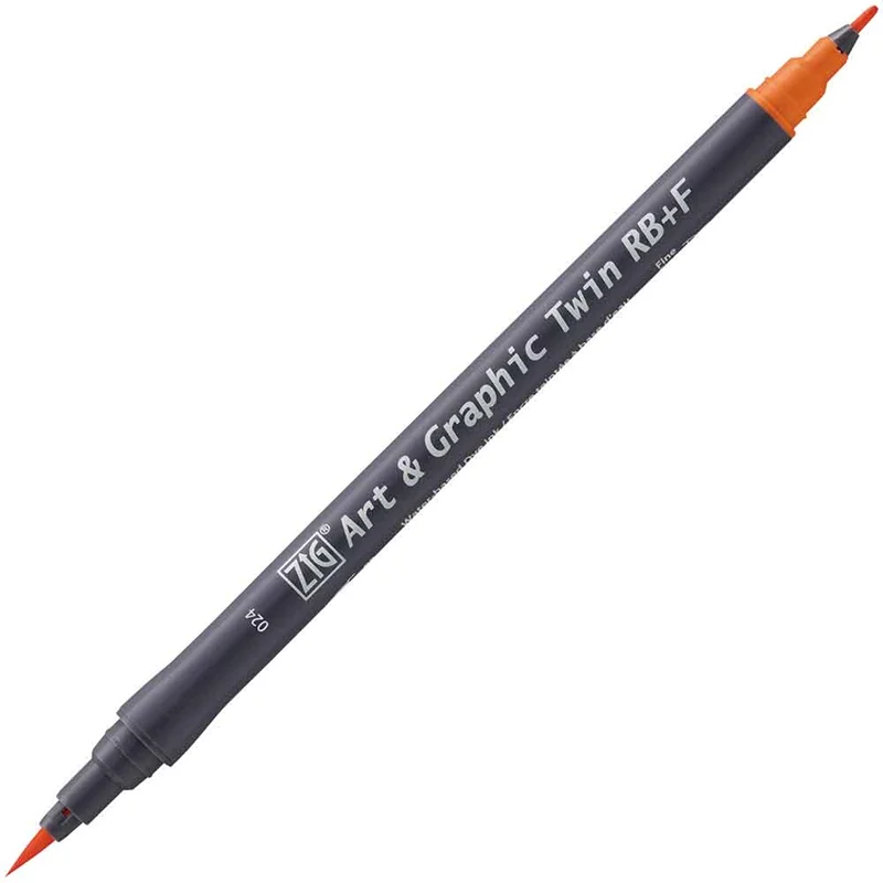 ZIG ART&amp;GRAPHIC TWIN RB TUT-95 24 SCARLET RED
