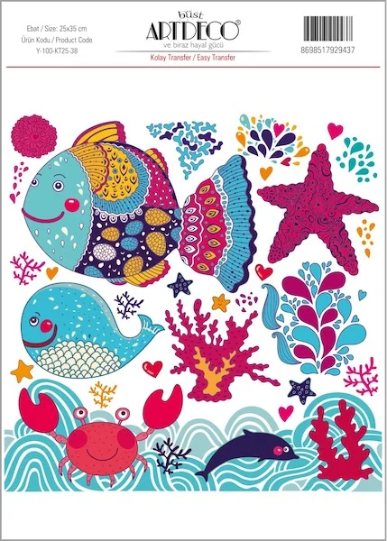 ARTDECO KOLAY TRANSFER 25x35 CM NO:38 Y-100-KT25-38